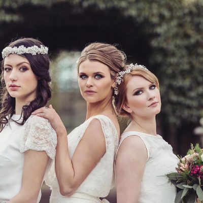 Photography by Tiree Dawson, Make up Aimee Chorley, dresses Mears Ghyll Bridal